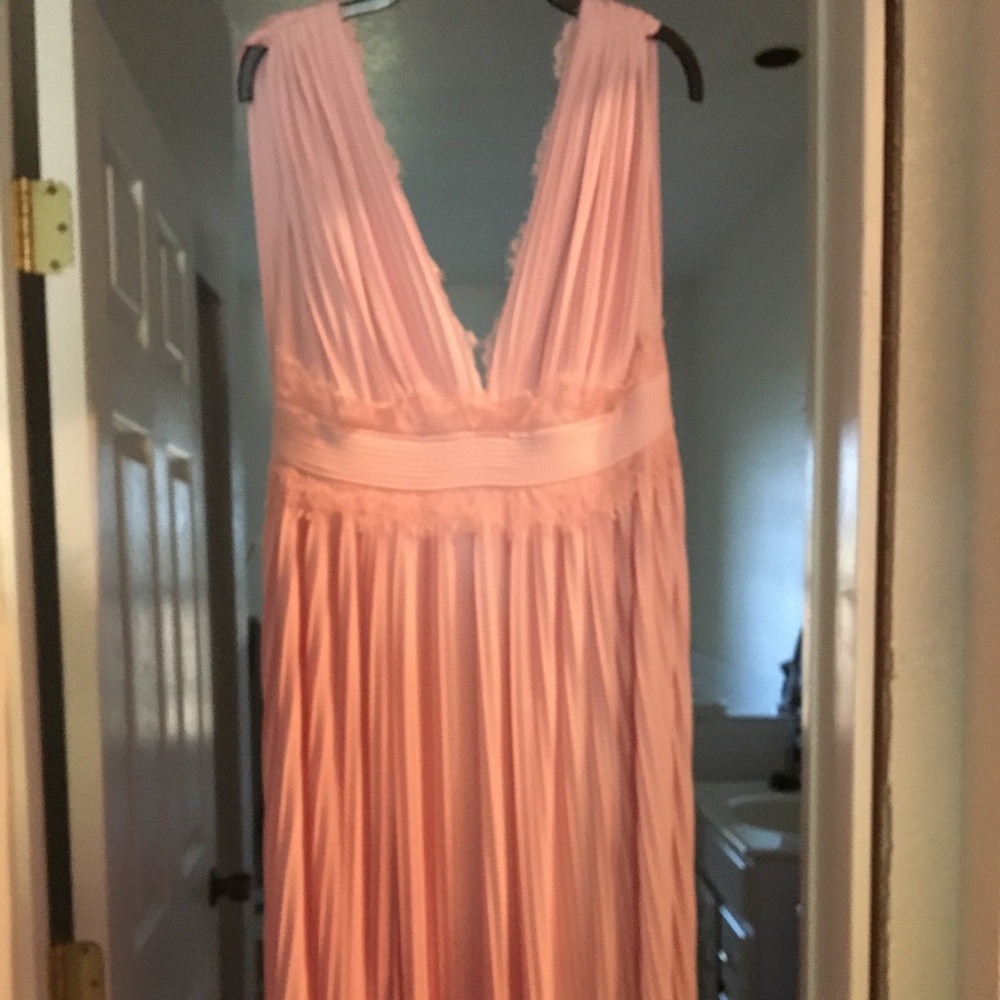 ASOS pleated lace dress